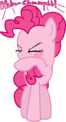 Size: 657x1215 | Tagged: safe, artist:masterxtreme, pinkie pie, g4, blushing, female, fetish, sneezing, sneezing fetish, solo, spray, stifled sneeze