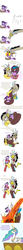 Size: 497x5350 | Tagged: safe, artist:mickeymonster, discord, princess celestia, twilight sparkle, g4, beauty and the beast, comic, meteor, pow, reference, thumbnail is a stick