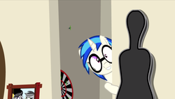 Size: 1920x1080 | Tagged: safe, artist:exudesaffluence, dj pon-3, vinyl scratch, pony, unicorn, g4, 2013, female, glasses, mare, solo, take a bow, youtube link