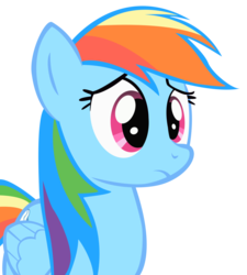 Size: 848x943 | Tagged: safe, artist:thelawn, rainbow dash, g4, female, frown, simple background, solo, transparent background, vector