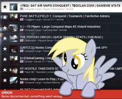Size: 568x462 | Tagged: safe, derpy hooves, pegasus, pony, g4, battlefield 4, female, mare, scrunchy face, solo