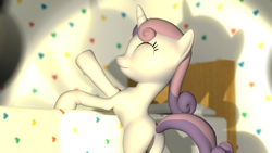 Size: 1366x768 | Tagged: safe, artist:sinkingstone, sweetie belle, g4, 3d, bottom, butt, female, gmod, plot, solo