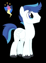 Size: 384x528 | Tagged: safe, artist:unoriginai, oc, oc only, oc:sterling shield, pegasus, pony, magical gay spawn, offspring, parent:flash sentry, parent:shining armor, parents:shiningsentry, royal guard, solo