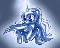 Size: 997x801 | Tagged: safe, artist:artoftheghostie, princess luna, g4, female, solo