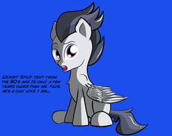 Size: 1038x822 | Tagged: safe, artist:cosmonaut, lickety split, rumble, lets ask rumble, g4, colt, male, solo, tumblr