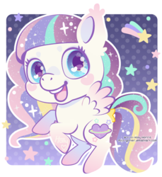 Size: 473x517 | Tagged: safe, artist:miss-glitter, oc, oc only, pegasus, pony, female, mare, solo