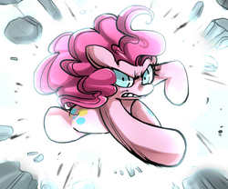 Size: 600x500 | Tagged: safe, artist:uc77, pinkie pie, ask hotblooded pinkie, g4, female, solo