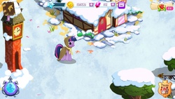 Size: 1136x640 | Tagged: safe, gameloft, clover the clever, twilight sparkle, g4, female, solo