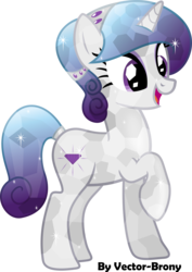 Size: 3107x4385 | Tagged: safe, artist:vector-brony, oc, oc only, oc:frozen gem, crystal pony, pony, female, mare, simple background, solo, transparent background, vector