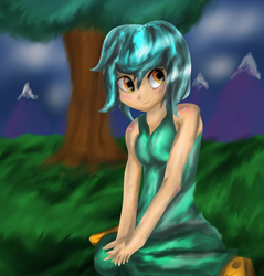 Size: 1024x1073 | Tagged: safe, artist:stardustshimmer75, lyra heartstrings, human, g4, female, humanized, light skin, solo