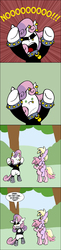 Size: 475x1960 | Tagged: safe, artist:pembroke, dinky hooves, ruby pinch, sweetie belle, ask meanie belle, g4, comic, meanie belle, tumblr