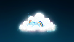 Size: 1920x1080 | Tagged: safe, artist:deadparrot22, artist:jave-the-13, rainbow dash, g4, cloud, female, sleeping, solo, vector, wallpaper
