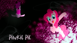 Size: 2732x1536 | Tagged: safe, artist:choirner91, artist:kooner-cz, artist:makintosh91, pinkie pie, g4, diving, vector, wallpaper