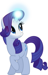 Size: 3298x5120 | Tagged: safe, artist:baumkuchenpony, rarity, castle mane-ia, g4, female, glowing horn, horn, magic, simple background, solo, transparent background, vector