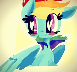 Size: 1280x1199 | Tagged: safe, artist:supernoncutie, rainbow dash, g4, chest fluff, female, solo