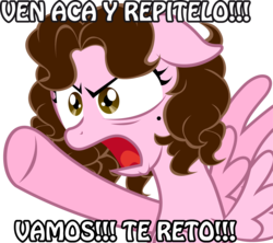 Size: 2520x2241 | Tagged: safe, artist:shinta-girl, oc, oc only, oc:shinta pony, angry, solo, spanish