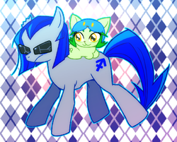 Size: 500x402 | Tagged: safe, artist:kqquin, cat, abstract background, catified, duo, equius zahhak, homestuck, nepeta leijon, ponified, species swap