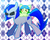 Size: 500x402 | Tagged: safe, artist:kqquin, cat, abstract background, catified, duo, equius zahhak, homestuck, nepeta leijon, ponified, species swap