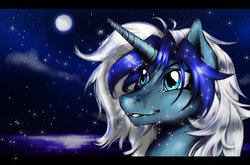 Size: 1024x674 | Tagged: safe, artist:anightlypony, oc, oc only, oc:nightly, pony, unicorn, male, solo, stallion