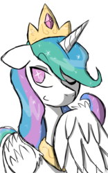 Size: 669x1074 | Tagged: safe, artist:chaos-flare44, princess celestia, alicorn, pony, g4, crown, female, jewelry, mare, regalia, simple background, solo, transparent background