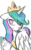 Size: 669x1074 | Tagged: safe, artist:chaos-flare44, princess celestia, alicorn, pony, g4, crown, female, jewelry, mare, regalia, simple background, solo, transparent background