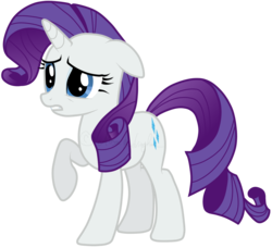 Size: 1229x1119 | Tagged: safe, artist:ingratate, rarity, pony, unicorn, g4, female, floppy ears, mare, raised hoof, simple background, solo, transparent background, vector