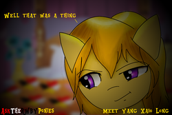 Size: 1080x720 | Tagged: artist needed, safe, pony, ponified, rwby, solo, yang xiao long