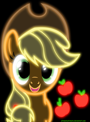 Size: 3240x4368 | Tagged: safe, artist:zantyarz, applejack, g4, female, neon, solo