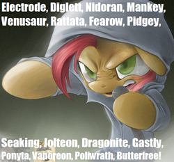 Size: 558x520 | Tagged: safe, babs seed, g4, babs the rapper, exploitable meme, female, image macro, meme, pokémon, solo