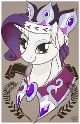Size: 1024x1583 | Tagged: safe, artist:blindcoyote, princess platinum, rarity, g4, hearth's warming eve (episode), clothes, costume, female, hearth's warming eve, portrait, solo