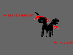 Size: 800x600 | Tagged: safe, oc, oc only, alicorn, pony, alicorn oc, black shadow, donut steel, red and black oc, solo