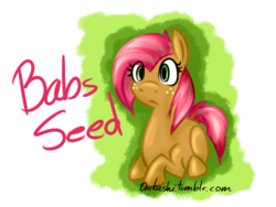 Size: 640x480 | Tagged: safe, artist:onikashi, babs seed, g4, 30 minute art challenge, female, simple background, solo, transparent background