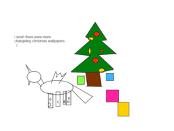 Size: 800x600 | Tagged: safe, changeling, 1000 hours in ms paint, christmas, christmas changeling, drama, ms paint, stylistic suck