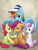 Size: 600x800 | Tagged: safe, artist:norang94, apple bloom, rainbow dash, scootaloo, sweetie belle, flight to the finish, g4, comforting, crying, cutie mark crusaders