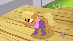 Size: 480x270 | Tagged: safe, screencap, ms. harshwhinny, earth pony, pony, flight to the finish, g4, adorkable, animated, cute, dork, excited, extended trot pose, eyes closed, female, gif, hub logo, ms. cutewhinny, raised leg, smiling, solo, talking, unprofessional, when she smiles, wide eyes