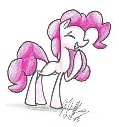 Size: 1654x1763 | Tagged: safe, artist:paintshootingstar, pinkie pie, g4, female, solo, traditional art