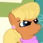 Size: 168x168 | Tagged: safe, screencap, ms. harshwhinny, pony, flight to the finish, g4, animated, eyeroll, female, loop, reaction image, solo