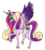 Size: 595x660 | Tagged: dead source, safe, artist:kavivienne, queen chrysalis, changeling, g4, disguise, disguised changeling, fake cadance, female, solo