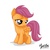 Size: 1000x1000 | Tagged: safe, artist:mysticalpha, scootaloo, g4, female, sad, scootasad, solo