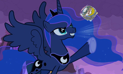 Size: 700x425 | Tagged: safe, princess luna, g4, female, moon pie, solo