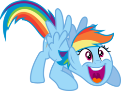 Size: 1046x787 | Tagged: safe, artist:jeatz-axl, rainbow dash, daring don't, g4, faic, fangirl, female, simple background, solo, svg, transparent background, uvula, vector