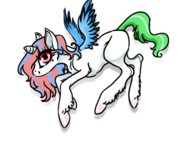 Size: 758x678 | Tagged: safe, artist:opalacorn, oc, oc only, oc:cosmic, alicorn, pony, alicorn oc, female, filly, solo