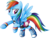 Size: 6333x4838 | Tagged: safe, artist:beamsaber, rainbow dash, pegasus, pony, g4, absurd resolution, clothes, equestria girls outfit, female, mare, rainbow socks, shoes, simple background, sneakers, socks, solo, striped socks, sweatband, transparent background, wristband