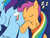 Size: 2400x1800 | Tagged: safe, artist:tomtornados, rainbow dash, scootaloo, pegasus, pony, g4, butt pillow, butt touch, colored, cute, cutealoo, duo, female, filly, lesbian, mare, pseudoincest, ship:scootadash, shipping, sleeping, zzz