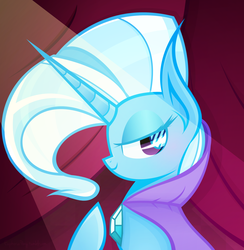 Size: 1280x1314 | Tagged: safe, artist:vivian reed, trixie, pony, unicorn, g4, female, mare, smiling, solo