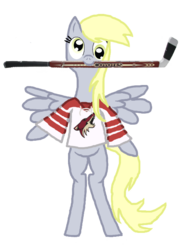 Size: 500x700 | Tagged: safe, artist:highray, derpy hooves, pegasus, pony, g4, arizona coyotes, female, hockey, mare, nhl, phoenix coyotes, solo