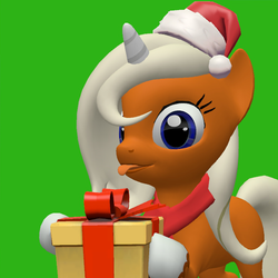 Size: 688x689 | Tagged: safe, artist:fmartcorner, oc, oc only, oc:dreamsicle, 3d, christmas, gmod, solo