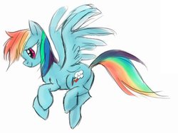 Size: 685x515 | Tagged: safe, artist:itena, rainbow dash, g4, female, solo