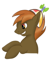 Size: 1600x1899 | Tagged: safe, artist:ckittykat98, button mash, earth pony, pony, g4, colt, foal, hat, hooves, male, propeller hat, simple background, solo, teeth, transparent background