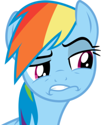 Size: 4024x5000 | Tagged: safe, rainbow dash, g4, absurd resolution, female, inverted mouth, simple background, smirk, smugdash, solo, transparent background, vector